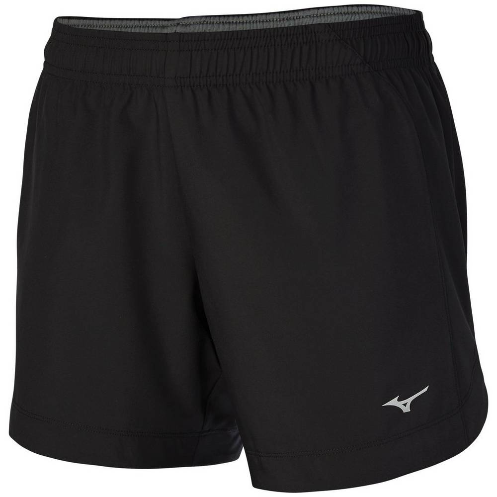 Womens Mizuno CORE SQUARE 5.5" Running Shorts Black Philippines (SXIRUL103)